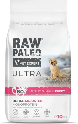 Корм собачий Raw Paleo Ultra Pork для цуценят середніх і великих порід, 10 кг, фото 1
