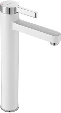 Умивальник Rea Polo Білий-Хром Високий (REAB9942), фото 1