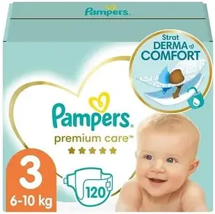 Підгузки Pampers Premium Care розмір 3, 6-10кг 120 шт.