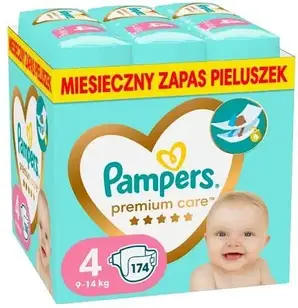 Підгузки Pampers Premium Care 4, 9-14 174 шт.