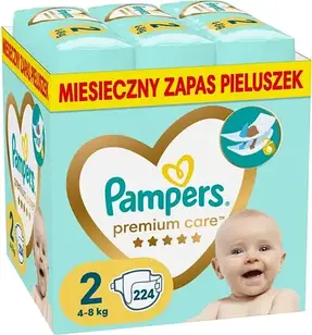 Підгузки Pampers Premium Care розмір 2, 224 шт., 4кг-8кг