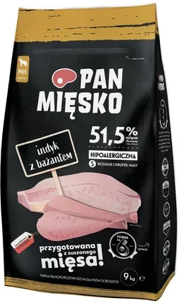 Корм собачий Pan Mięsko Індичка з Фазаном 9кг Хрусткі S, фото 1