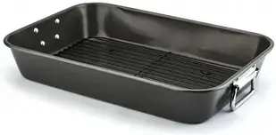 Сковорода Patisse, сталевий з решіткою Carat, темно-сіра, 4,5 л