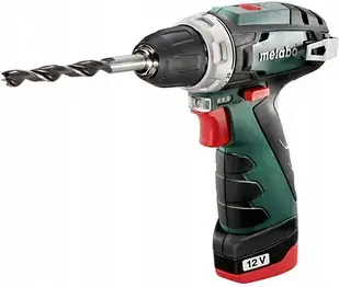 Шуруповерт Metabo PowerMaxx BS + 2 akumulatory Li Ion 12V/2 0Ah 600984500