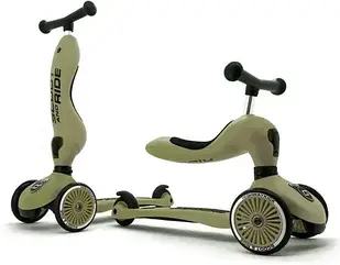 Самокат для дітей Scootandride Highwaykick 1 2в1 їздовий та самокат Ash