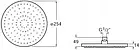 Головка душу Roca кругла 254 mm Rainsense A5B2250C00, фото 2