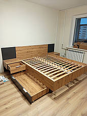 Ліжко Кантрі 160 + ортопедичний вклад, Меблі Сервіс, Мінерва/сірий, фото 5