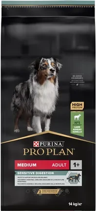Корм собачий Pro Plan Medium Adult Sensitive Digestion Opti Digest ягнятина 14kg, фото 1