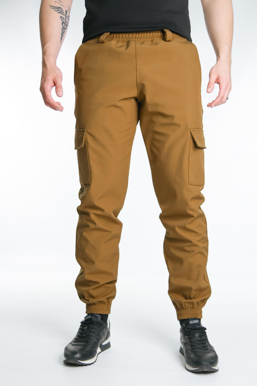 Чоловічі штани койот, сучасні тактичні штани карго мілітарі стилю з кишенями, міцні та практичні - фото 1 - id-p2766989547