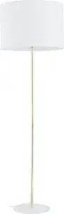 Торшер з абажуром Tk Lighting - Стійка Umberto E27 золота/біла (16033)