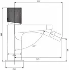 Змішувач для біде OMNIRES CT8020CPB, фото 2