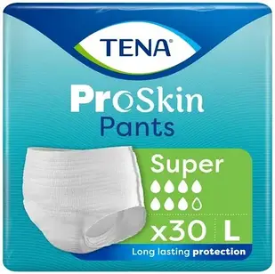 Гігієнічний засіб TENA Pants ProSkin Super, поглинаючі трусики, L, 30 шт.