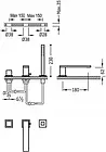Змішувач для ванни Tres Cuadro-Tres 00616105, фото 2