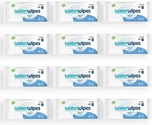 Дитячі вологі серветки WaterWipes BIO 99,9% води 12x60 шт.