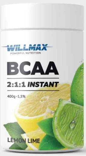 Аминокислоти ВСАА Willmax BCAA 2:1:1 Instant 400 g лимон-лайм