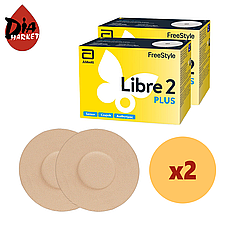 Сенсор Freestyle Libre 2 Plus (ФріСтайл Лібре 2 Плюс) 2 уп. і 2 тейпи в комплекті