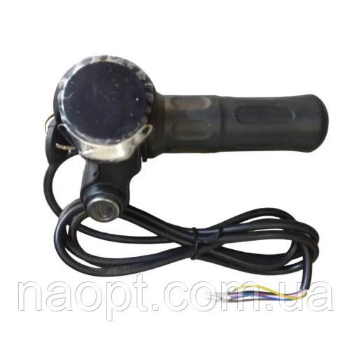 Ручка газу двомоторного самоката з рівнем заряду. 52 вольта та замком запалювання. ручка газу., фото 1