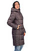 Зимове жіноче пальто модне 42-56 мокко, фото 2
