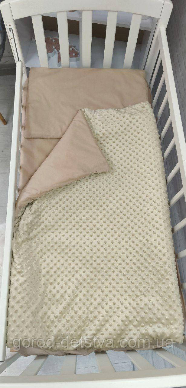 Комплект постільної білизни в ліжечко 120*60 см польська бавовна: наволочка підковдра простирадло, фото 1