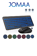 Бездротовий комплект JOMAA клавіатура + мишка з підсвіткою (Bluetooth/2.4GHz)