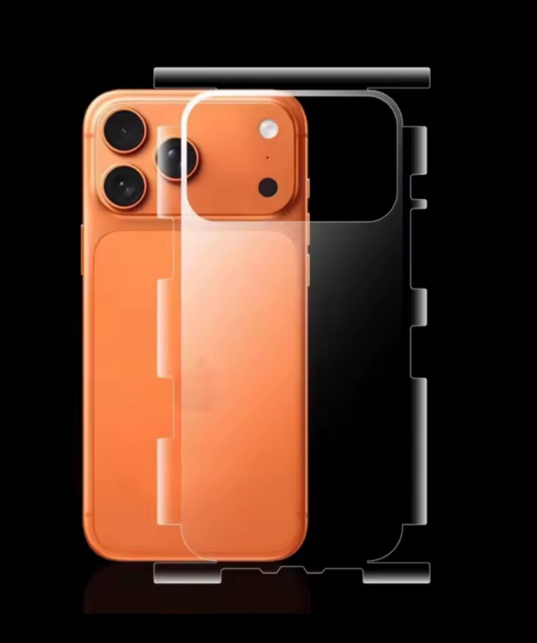 Гідрогелева плівка на корпус iPhone 17 Pro   прозора або матова, протиударна, фото 1