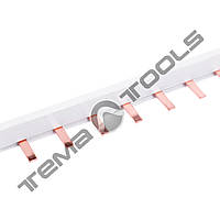 Шина Pin 1P 40A (1 метр) соединительная (гребенка) медная