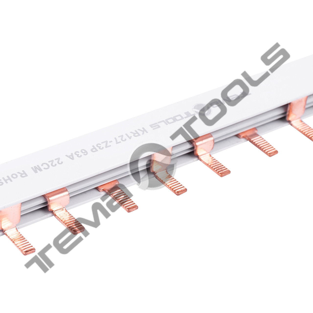 Шина Pin 1P 63A (1 метр) з'єднувальна (гребінка) мідна