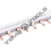 Шина U 3P 63A 1м соединительная медная (гребенка)