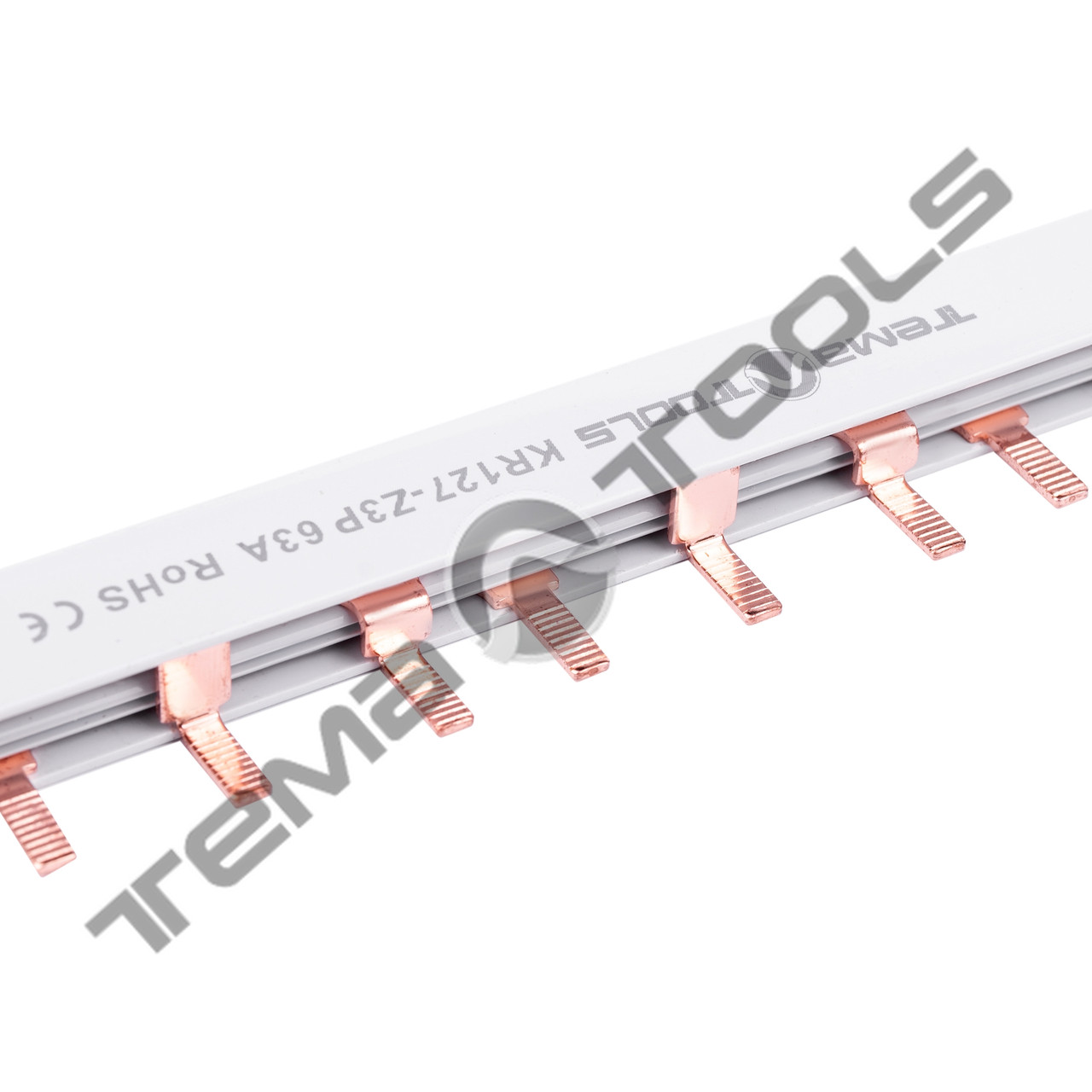 Шина U 3P 63A 1м з'єднувальна мідна (гребінка)