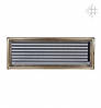 Решітка для каміна рустикальна 17х37 см із жалюзі, фото 3