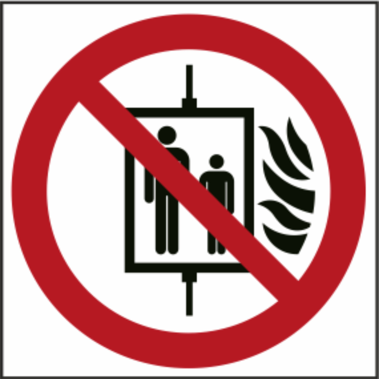 Знак табличка Не користуватися ліфтом у разі пожежі, фото 1