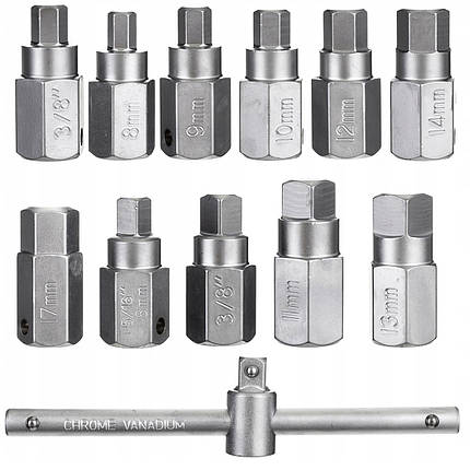 Ключі для масляних пробок (зливу масла). 12 ялин. TC1151, фото 2