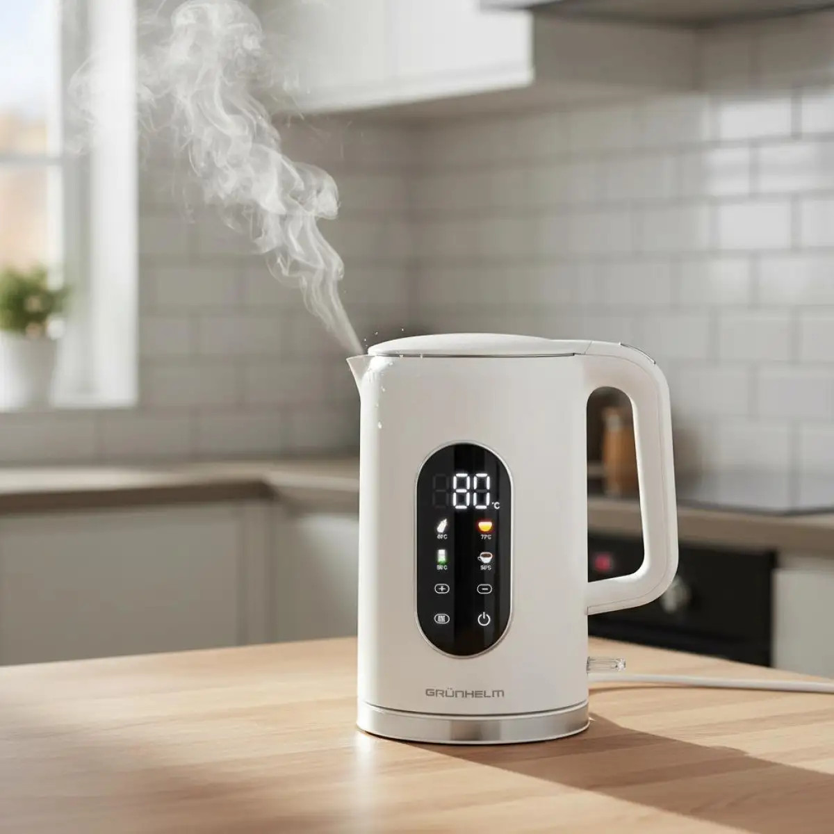 Електрочайник Grunhelm EKS-25030W 1.7 л білий 5145510