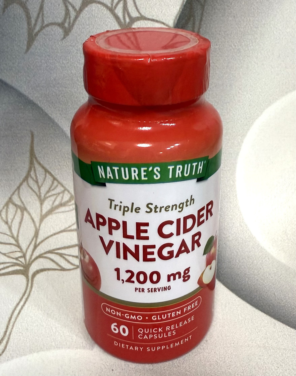 Яблучний оцет для зниження ваги та рівня цукру Nature's Truth, фото 1