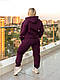 Жіночий спортивний костюм зимовий з тринитки на флісі 48-62, фото 4