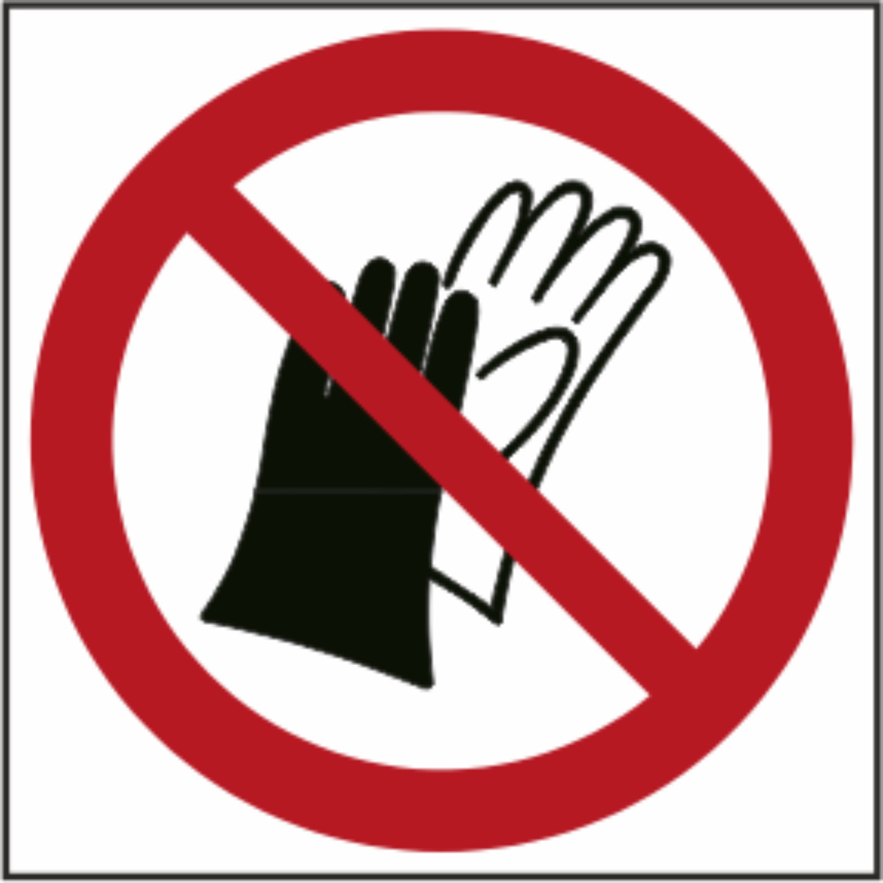 Знак табличка Не використовувати рукавички, фото 1