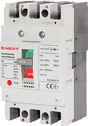 Силовий автоматичний вимикач e.industrial.ukm.60S.40, 3р, 40А
