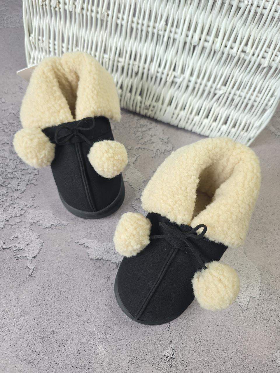 Дитячі домашні капці від 24 до 33 розміри кімнатні хутряні зимові капчики для хлопчика садочка будинку, фото 1