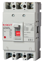 Силовий автоматичний вимикач e.industrial.ukm.100S.50, 3р, 50А