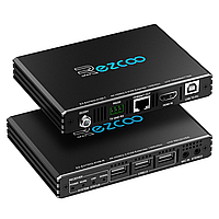 4K HDMI KVM-экстендер EX70H2KVM USB 2.0 60Hz HDR, Cat5e/6 до 100 м, POE, RS232, EDID, стереоаудио, микрофон