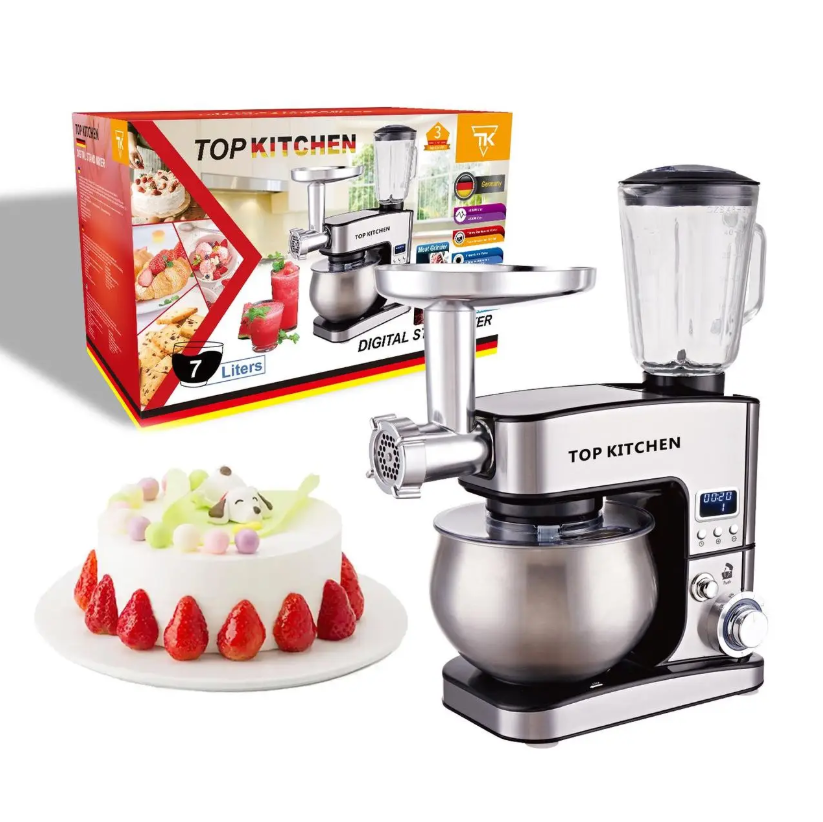 Кухонний комбайн Top Kitchen 4500 Вт — тістоміс, м’ясорубка, настільний блендер 4в1 багатофункціональний, фото 1