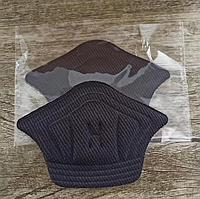 Вкладиш-вставка Чорний на клейовій основі для ремонту зношеного задника взуття 10 мм потовщений