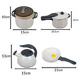 Набір пластмасового посуду та аксесуарів для дитячої іграшкової кухні 32 елементи Kruzzel 26330 Польща, фото 7