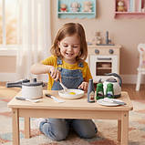 Набір пластмасового посуду та аксесуарів для дитячої іграшкової кухні 32 елементи Kruzzel 26330 Польща, фото 3