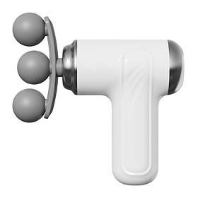 Вібромасажер для м'язів RIAS LM-130 акумуляторний 9 насадок 1200mAh White (3_07284)