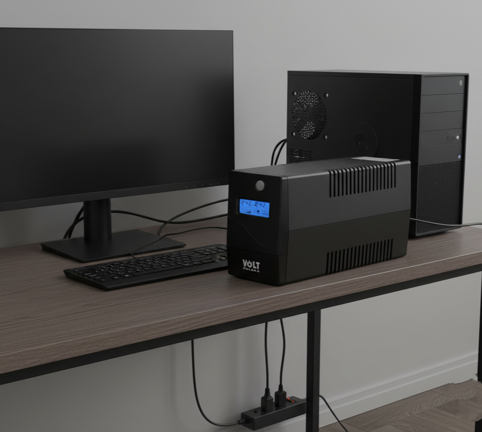 Джерело безперебійного живлення UPS Volt Polska 1000 VA, фото 1