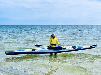 Каяк спортивний одномісний спортивний Seabird Sport 600 kayak гоночний, байдарка для спорту та відпочинку
