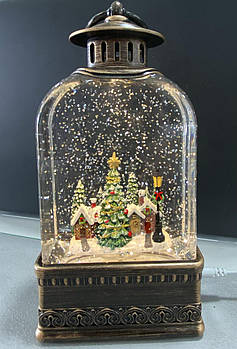 XMAS Новорічний нічник вінтажний ліхтар WDL-23013E/10086 20,5 см (12)