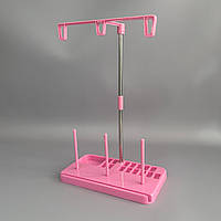 Тримач для ниток (підставка) на швейну машину та оверлока - рожевий