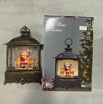 XMAS Новорічний нічник вінтажний ліхтар WDL-24073A/10098 27 см (8)